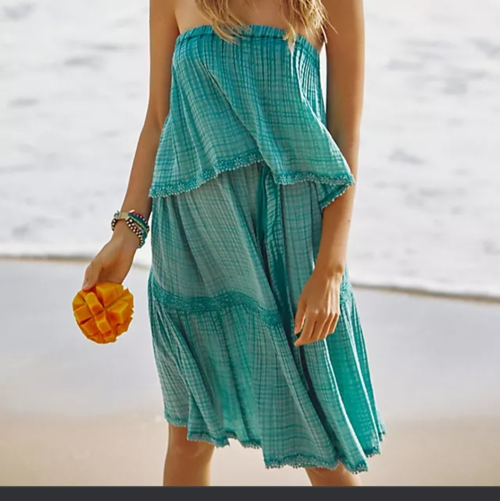 COPY - Anthropologie Malibu Dress in Turquoise